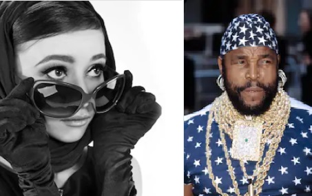 Audrey Hepburn and Mr T love their bling